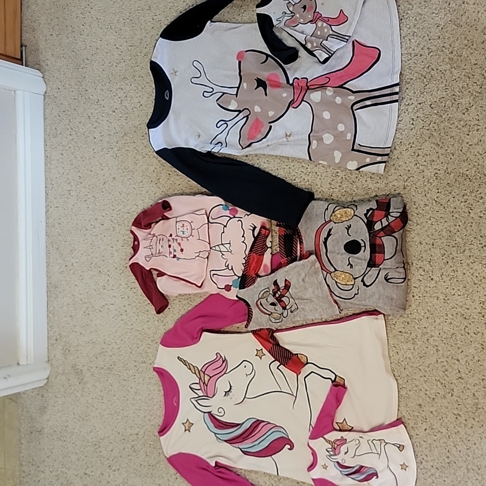 Girls nightgown with matching doll nightgown